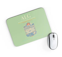 Thumbnail for Houari Boumediene Airport ALG Mouse-Pad Rectangle - Light Green