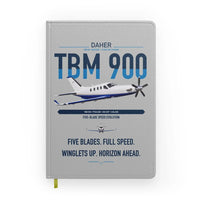 Thumbnail for Daher TBM 900 design on light gray notebook