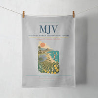 Thumbnail for Región de Murcia International Airport (MJV) design on light gray towel