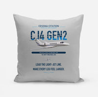 Thumbnail for Cessna Citation CJ4 Gen2 design on light gray pillow