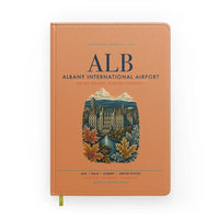 Thumbnail for Albany International Airport (ALB) design on orange notebook