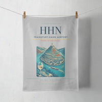 Thumbnail for Frankfurt-Hahn Airport (HHN) design on light gray towel