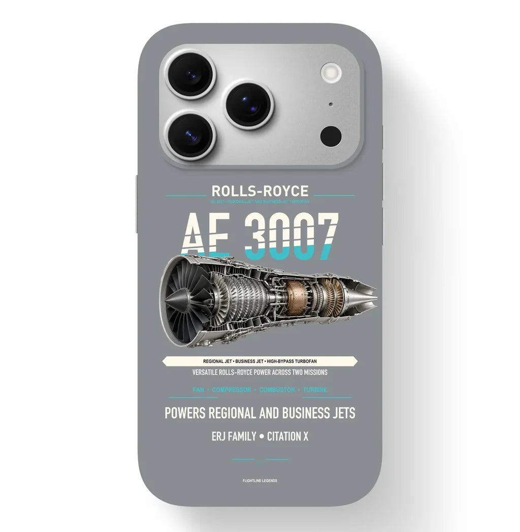 AE 3007 Case design on gray iphone case