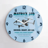 Thumbnail for DJI Matrice 3TD design on light blue no frame wall clock
