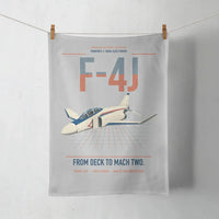 Thumbnail for F-4J Phantom II design on light gray towel