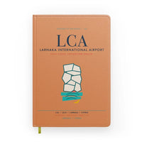 Thumbnail for Larnaka International Airport (LCA) design on orange notebook
