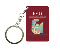 Thumbnail for Munster Osnabruck International Airport (FMO) design on dark red key chain