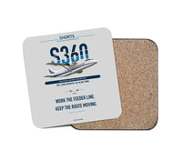 Thumbnail for Shorts 360-300 design on light gray 1 piece coaster
