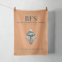 Thumbnail for Belfast International Airport (BFS) design on orange towel