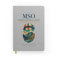 Thumbnail for Missoula Montana Airport (MSO) design on light gray notebook