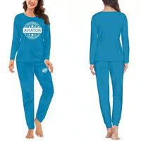 Thumbnail for %100 Original Aviator women pajamas - Light Blue