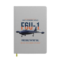 Thumbnail for F6U-1 Pirate Fire Built in the Tail design on light gray notebook