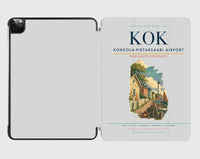 Thumbnail for Kokkola-Pietarsaari Airport (KOK) design on light gray ipad tablet case