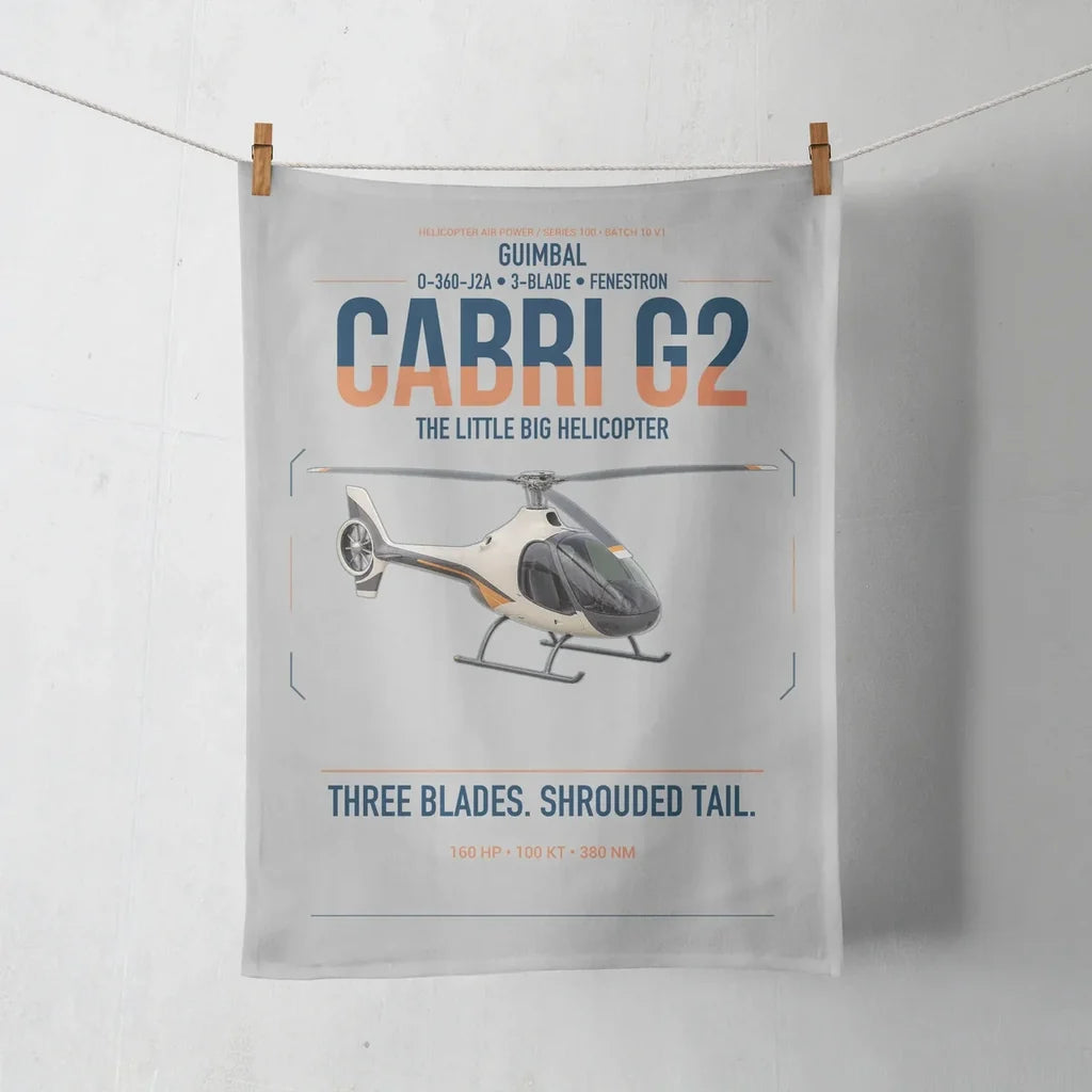 Guimbal Cabri G2 design on light gray towel