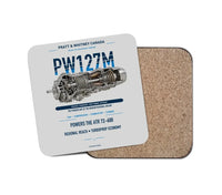 Thumbnail for PW127M design on light gray 1 piece coaster