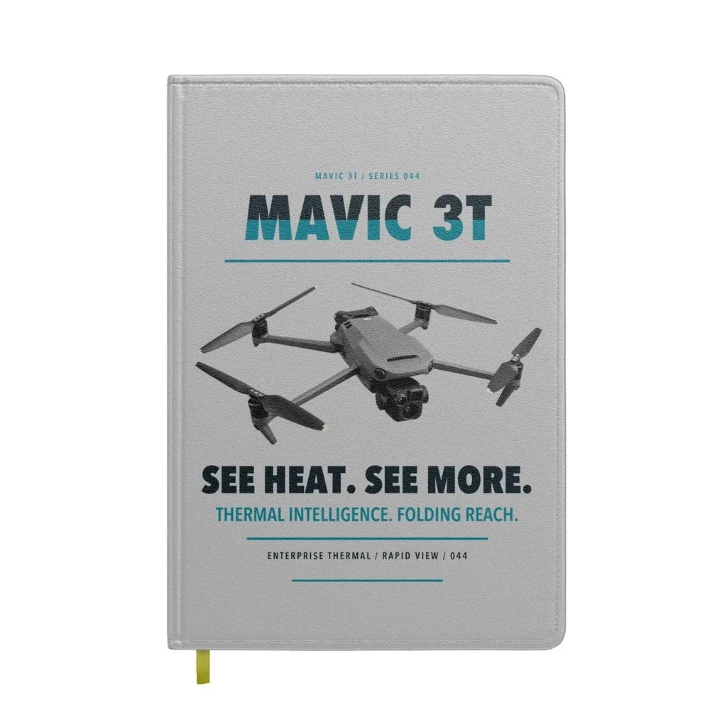 DJI Mavic 3 Thermal design on light gray notebook