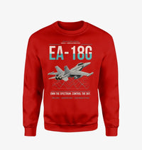 Thumbnail for EA-18G Growler design on red sweatshirt