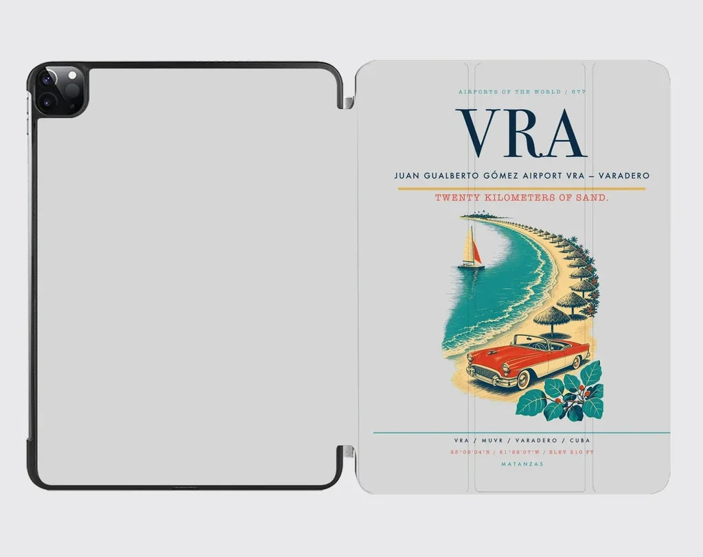 Juan Gualberto Gómez Airport (VRA) design on light gray ipad tablet case
