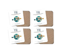 Thumbnail for Tijuana International Airport (TIJ) design on white 4 pieces set coaster