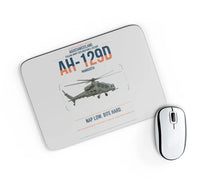 Thumbnail for AgustaWestland AH-129D Mangusta design on light gray rectangle mouse pad