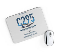 Thumbnail for Airbus C295 Firefighter design on light gray rectangle mouse pad