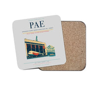 Thumbnail for Snohomish County Airport (Paine Field) (PAE) design on light gray 1 piece coaster