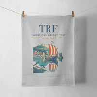 Thumbnail for Sandefjord Airport, Torp (TRF) design on light gray towel
