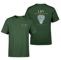 Thumbnail for Leon-Mba International Airport (LBV) design printed on dark green double-side t-shirt