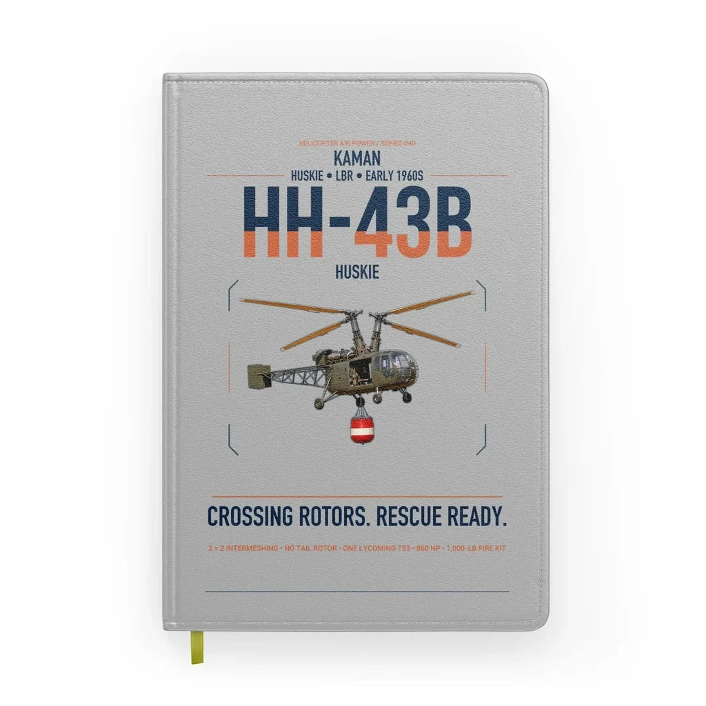 Kaman HH-43B Huskie design on light gray notebook