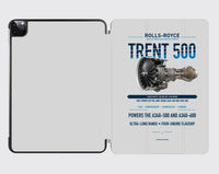 Thumbnail for TRENT 500 design on light gray ipad tablet case