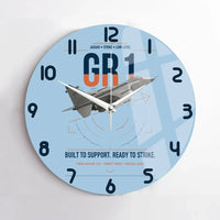 Thumbnail for SEPECAT Jaguar GR1 design on light blue no frame wall clock