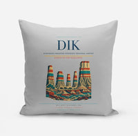 Thumbnail for Dickinson Theodore Roosevelt Regional Airport (DIK) design on light gray pillow