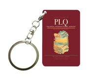 Thumbnail for Palanga International Airport (PLQ) design on dark red key chain