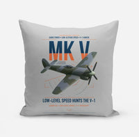 Thumbnail for Hawker Tempest Mk V design on light gray pillow