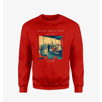 Thumbnail for VINTAGE G4310 - The Dawn Arrival Coffee - Designed Sweatshirts design on red