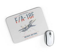 Thumbnail for F-A-18F Super Hornet design on light gray rectangle mouse pad