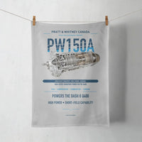 Thumbnail for PW150A design on light gray towel