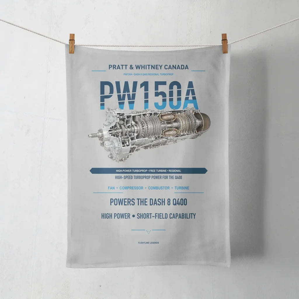 PW150A design on light gray towel