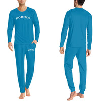 Thumbnail for Special BOEING Text men pajamas - Light Blue