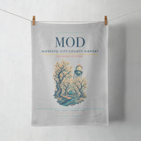 Thumbnail for Modesto City-County Airport (MOD) design on light gray towel