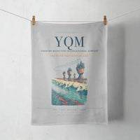 Thumbnail for Greater Moncton International Airport (YQM) design on light gray towel