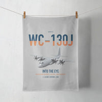 Thumbnail for WC-130J Hurricane Hunter design on light gray towel