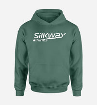 Thumbnail for Silk Way West Airlines logo printed on green hoodie