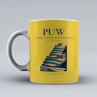 Thumbnail for Pullman–Moscow Regional Airport (PUW) airport code design on yellow ceramic mug