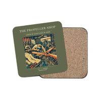 Thumbnail for The Propeller Shop - Designed Coasters design on green army 1-piece