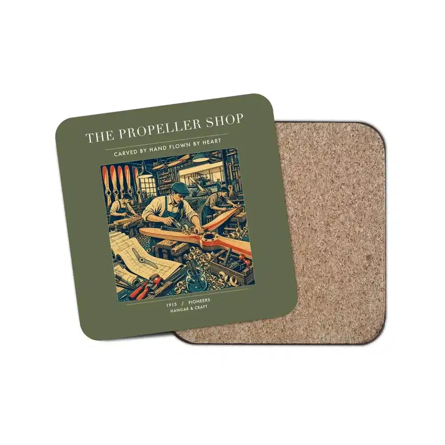 The Propeller Shop - Designed Coasters design on green army 1-piece