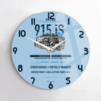 Thumbnail for 915 iS design on light blue no frame wall clock