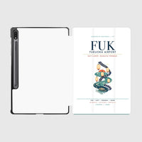 Thumbnail for Fukuoka Airport (FUK) design on white samsung tablet tablet case