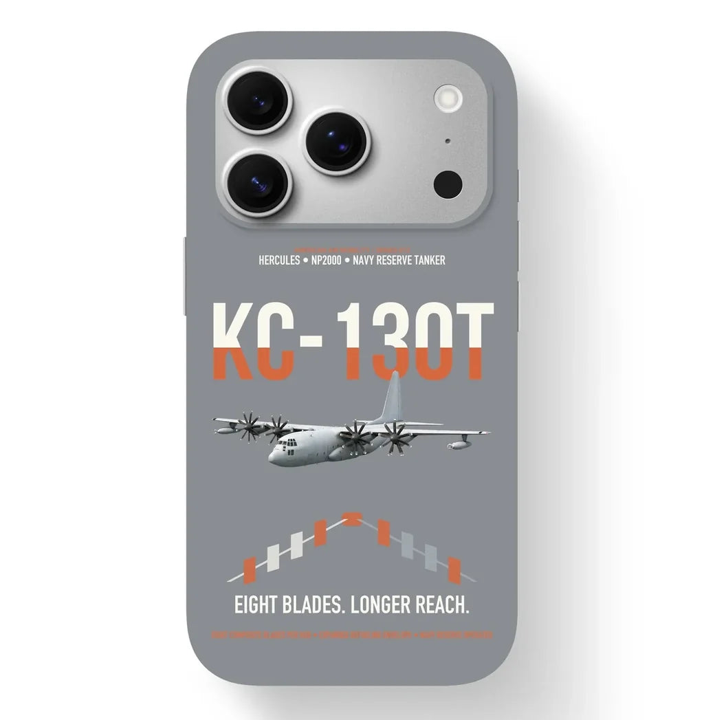 KC-130T NP2000 design on gray magsafe iphone case, for iPhone 17 Pro
