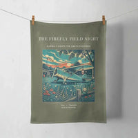 Thumbnail for VINTAGE G4400 - The Firefly Field Night - Designed Towels design on greenarmy